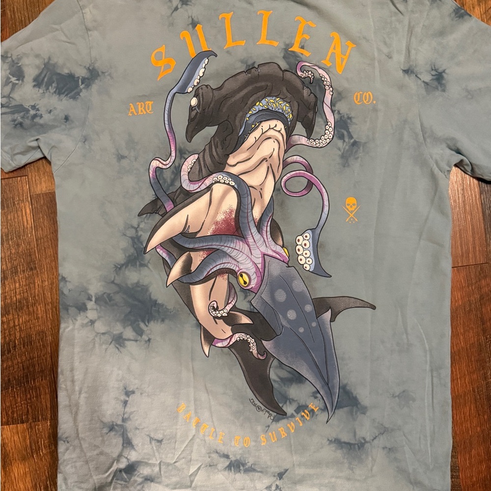 Sullen Men's Short Sleeve Graphic Tee - blue size M